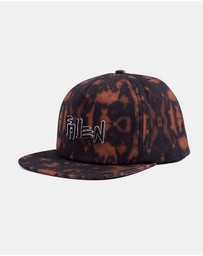 Fallen Footwear - Fallen Footwear Claw Hat Flat Visor 3D EVA Embroidery - Black Orange