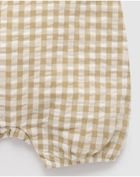 Purebaby - Gingham Romper -Kids-Babies