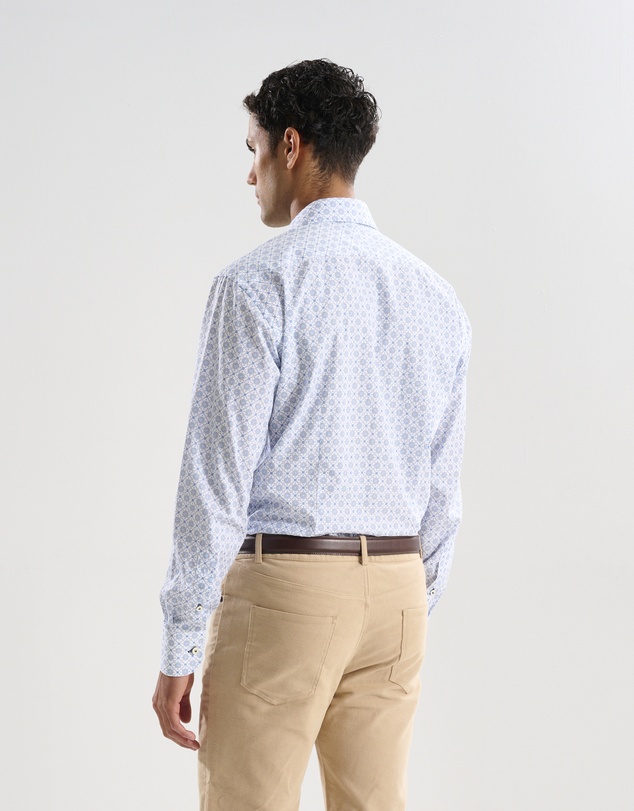 3 Wise Men - 3 Wise Men Lakeshore Blue Print Shirt