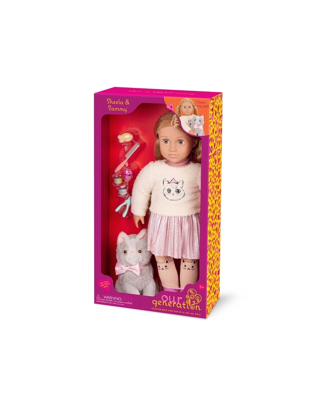 Our Generation - Our Generation Doll with Pet Kitten, Sheela & Sammy