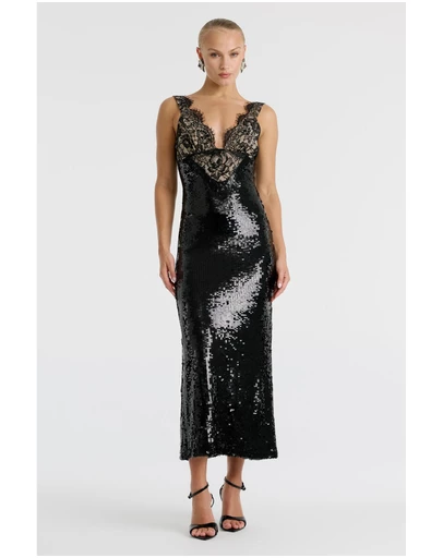 Bardot - Torie Lace Sequin Maxi Dress