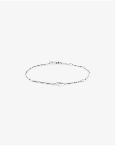 Michael Hill - Station Bracelet with 0.10 Carat TW of Diamonds in Sterling Silver