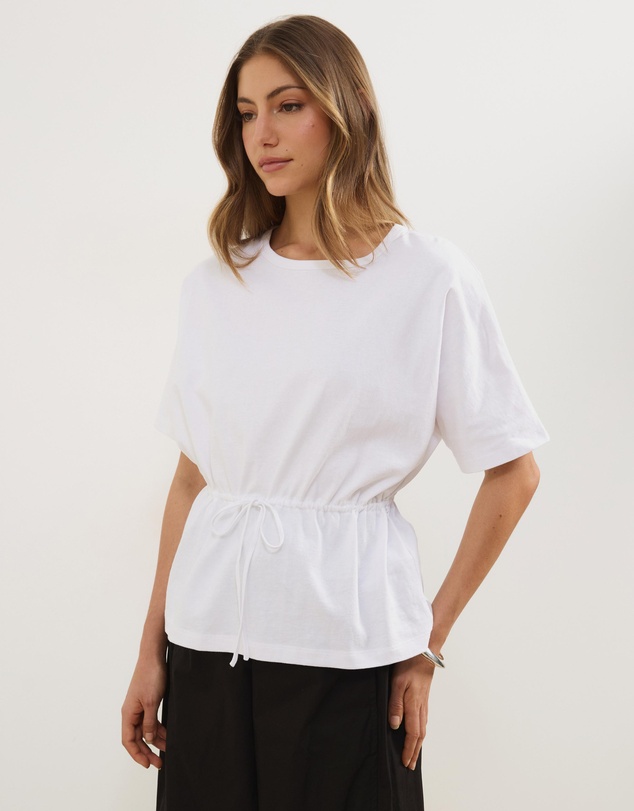 Atmos&Here - Hallie Cinched Tie Waist Tee