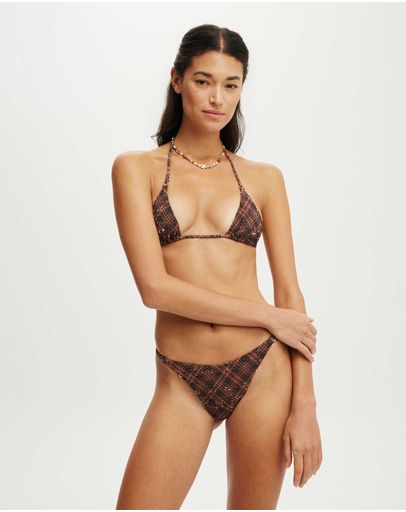 TESSA CHECK BROWNS
