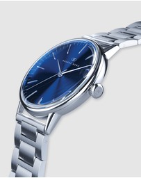 August Berg - Serenity Link 40mm Deep Blue Silver Watch