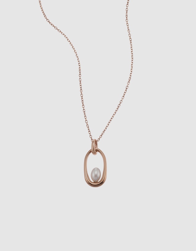 Skagen - Agnethe Rose Gold Tone Pendant Necklace
