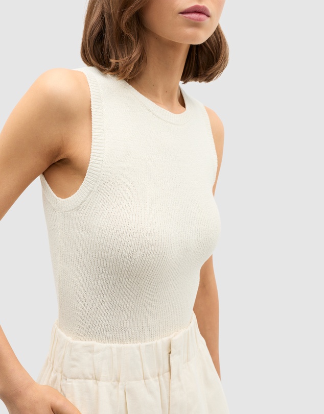 Seed Heritage - Textured Cotton Knit Top