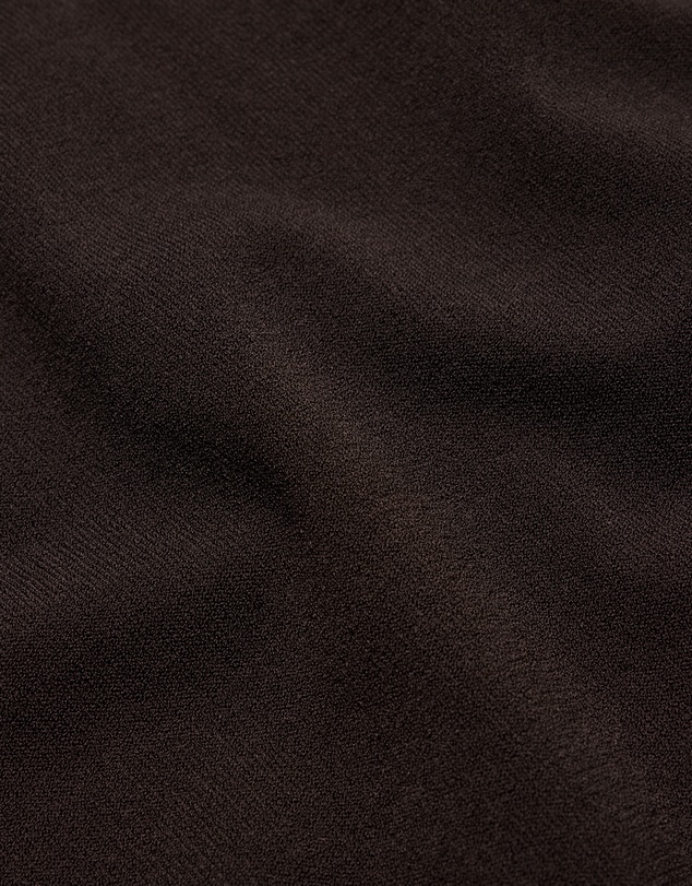 Calibre - Contrast Cuff Technical Knit Polo Chocolate
