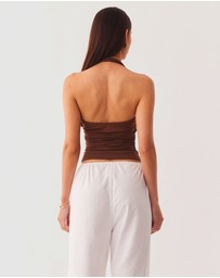 SNDYS - LEXIE TWIST HALTER TANK - ICONIC EXCLUSIVE