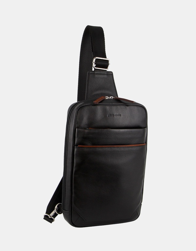 Pierre Cardin - Pierre Cardin Leather 3-Way Sling Bag