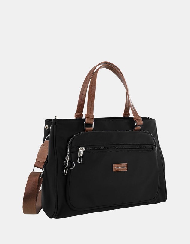 Pierre Cardin - Pierre Cardin RFID Anti-Theft Nylon Mini Tote with Crossbody