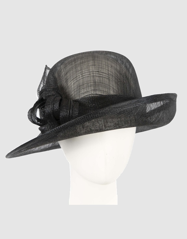 Max Alexander - Sinamay Black Fashion Hat