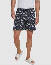 Urban Classics - Pattern Swim Shorts