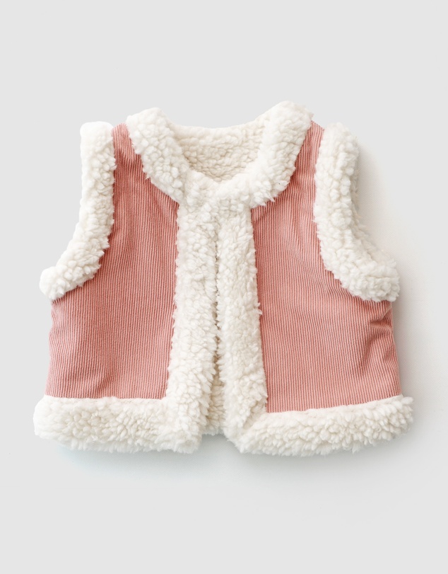 WITH LOVE FOR KIDS - Snowy Cord Vest - Babies - Kids