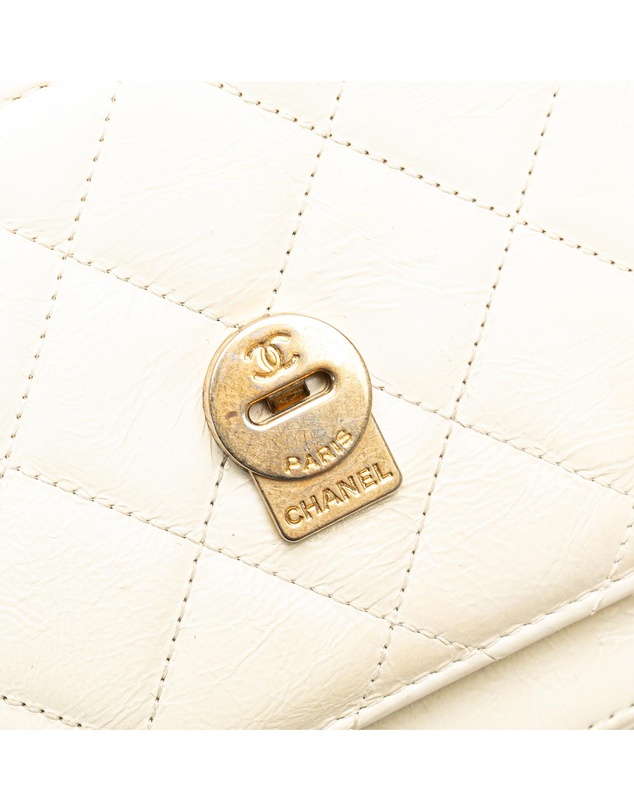Pre-Loved by Azura Reborn - Pre-Loved Crumpled Calfskin En Vogue Rope Flap