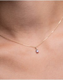 Luna Rae - Solid Gold - Tazanite Necklace