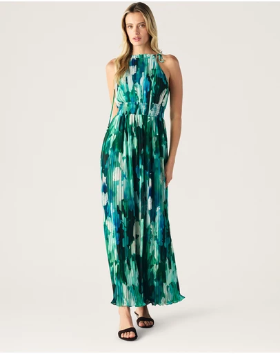 MOS The Label - Verdant Print Halter Dress