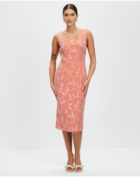 Pink Ruby - Chic Midi Dress