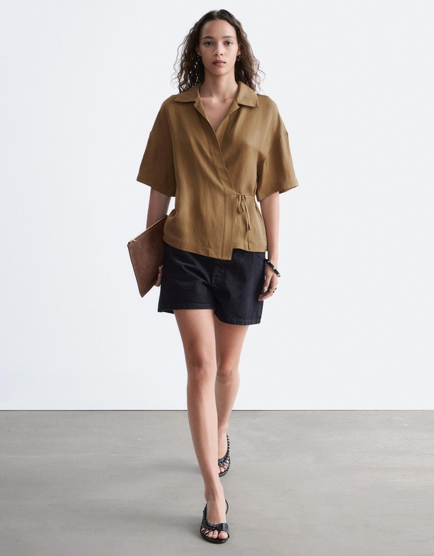 & Other Stories - Wrap Short-Sleeve Shirt