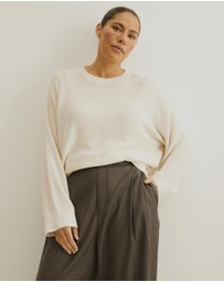 Atmos&Here Curvy - Organic Cotton Relaxed Crew Knit