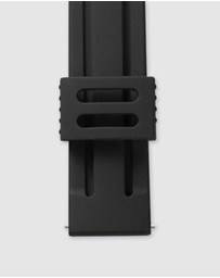 Maxum - Liberty Band - Black Silicone With Rose Gold Buckle