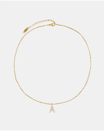 Petit Moments - Pearl Initial Pendant Necklace