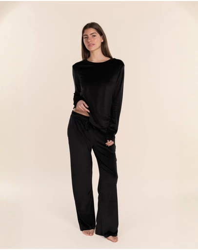 Gingerlilly - Thea Velour Long Lounge Set