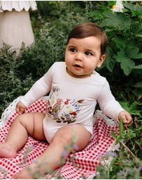 Fleur Harris - 'Bear's Adevnture' Cuddle Bodysuit in Cream