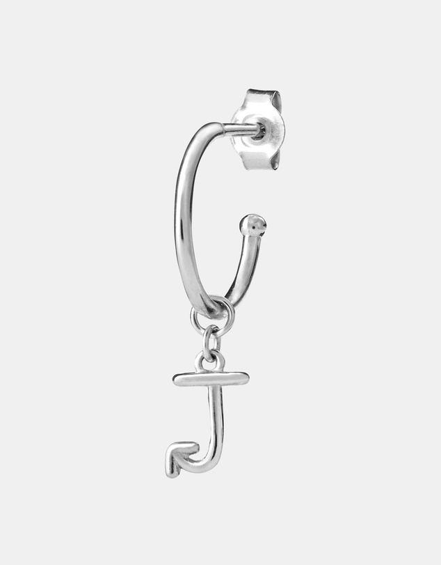 Karen Walker - J Initial Love Letter Hoop
