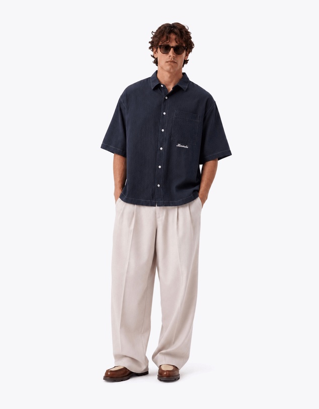 Zanerobe - Seersucker Box Crop Shirt