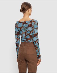 KIVARI - Nieve Mesh Top