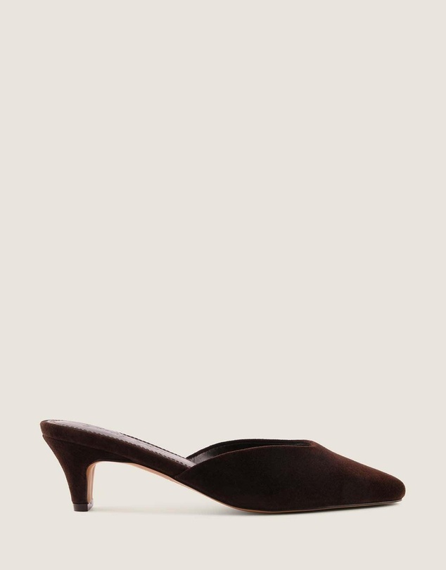 Shelly Shen - Elodie Low Heels Brown Suede