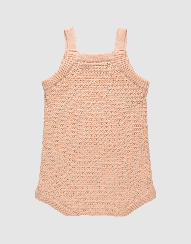 Kynd Baby - Crochet Romper in Blooms