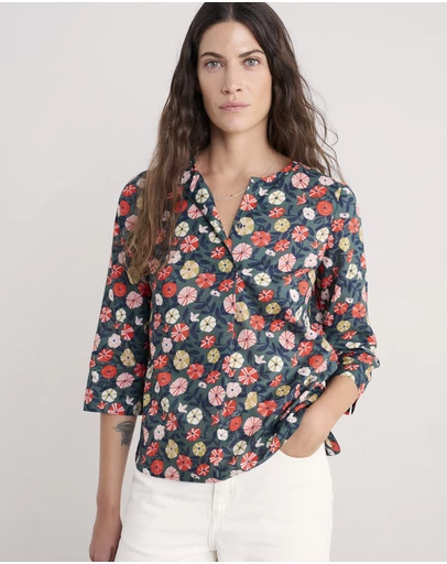 Seasalt - Seasalt Cornwall Multi Watercolour Sketch Top