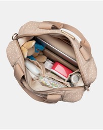 Storksak - Organic Tote Rain Drop Nappy Bag