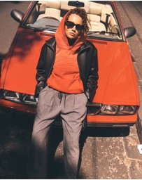 ENA PELLY - Washed Debossed Hoodie