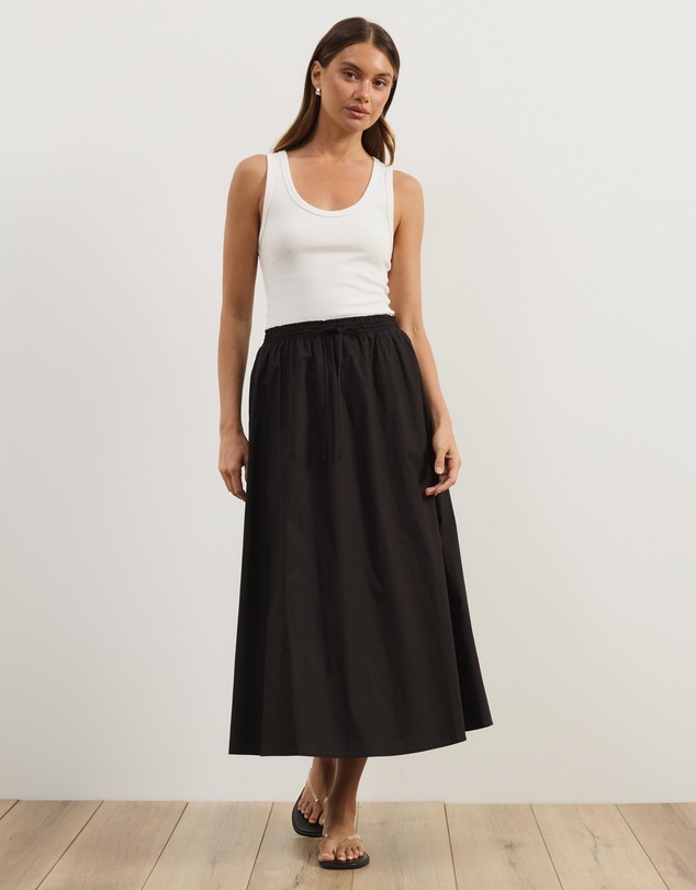 Atmos&Here - Caitlin Cotton Midi Skirt