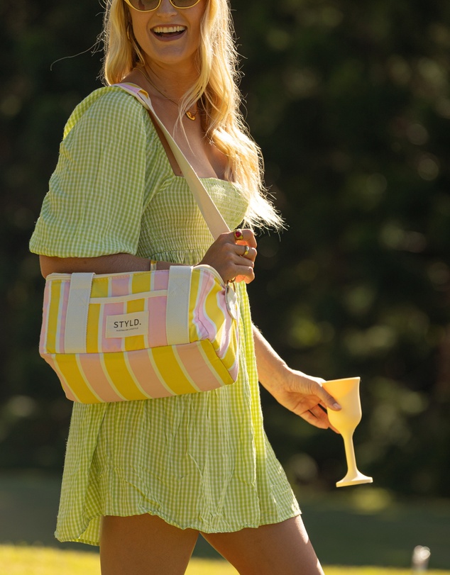 STYLD. - Baby, Let's Go Outside Cooler Bag - Candy Stripe