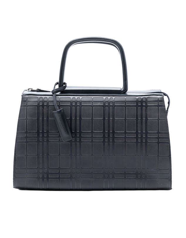 Pre-Loved by Azura Reborn - Pre-Loved House Check Embossed Leather Handbag