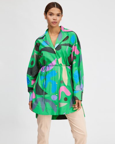 Aubusson Green Shirt Dress