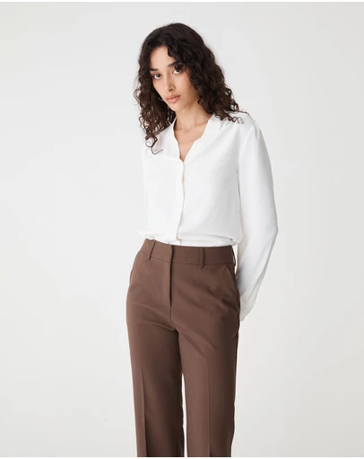 Forcast - Claudia Pleat Neck Blouse