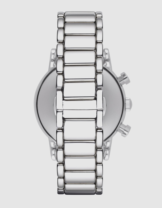Emporio Armani - Silver Tone Chronograph Watch