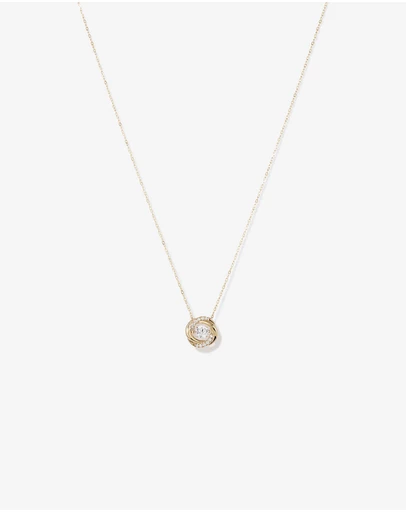 Michael Hill - Lume Lab Swirl Pendant with 0.60 Carat TW of Laboratory-Grown Diamonds in 10kt Yellow Gold