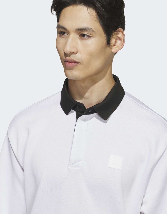 adidas Performance - LONG SLEEVE KNIT SWEAT POLO SHIRTS Mens