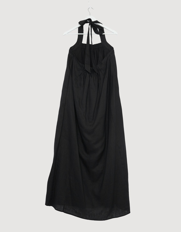 Revibe - Repaired AERE Dovie Linen Maxi Dress - AU 16