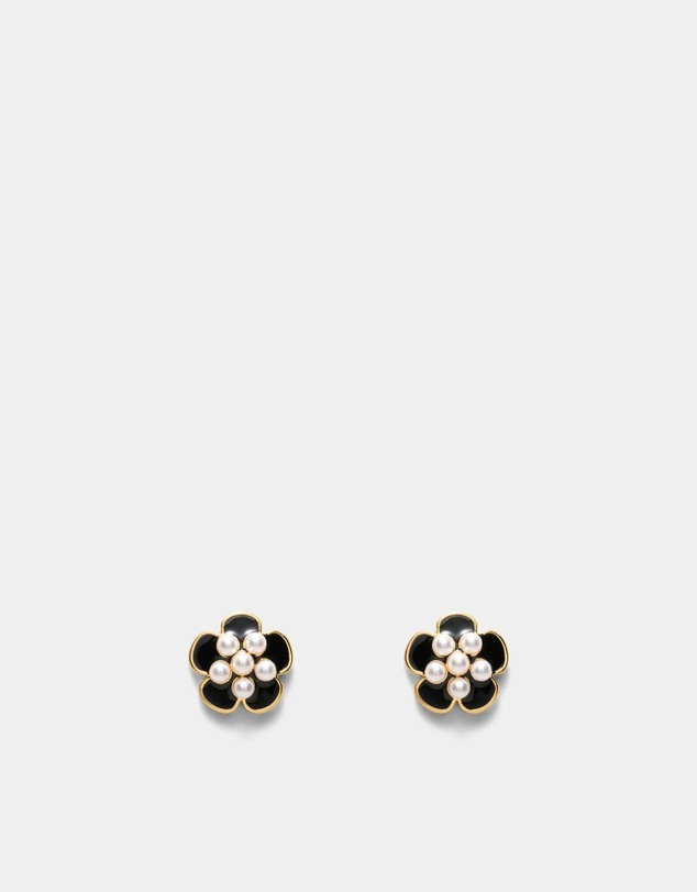 MIMCO - La Fleur Stud Earrings - Black