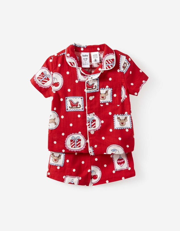 Cotton On Kids - Baby Woven Family Christmas Pj Set