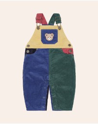Huxbaby - Colour Block Cord Overalls - Babies-Kids