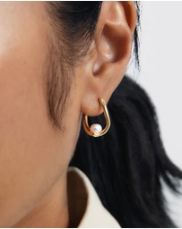 PDPAOLA - Pearl Aura Hoops