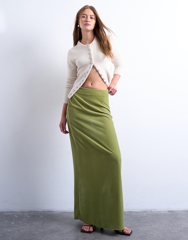 TOPSHOP - Co-ord Velvet Maxi Skirt